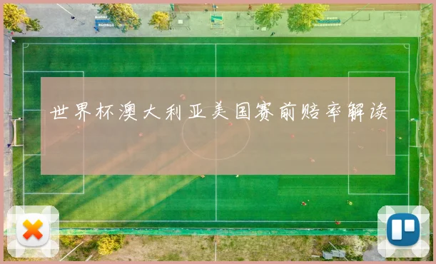 世界杯澳大利亚美国赛前赔率解读